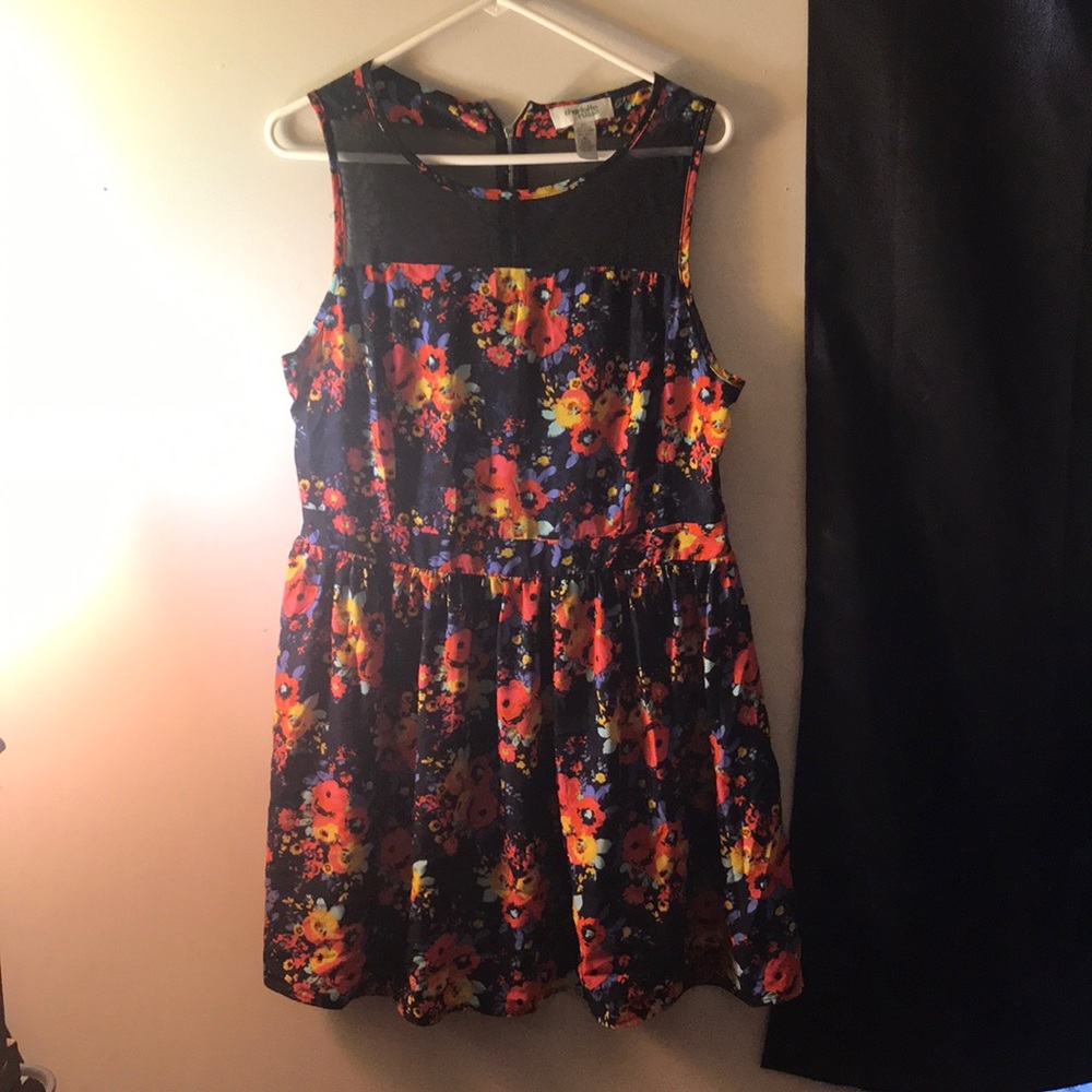 Flower print dress